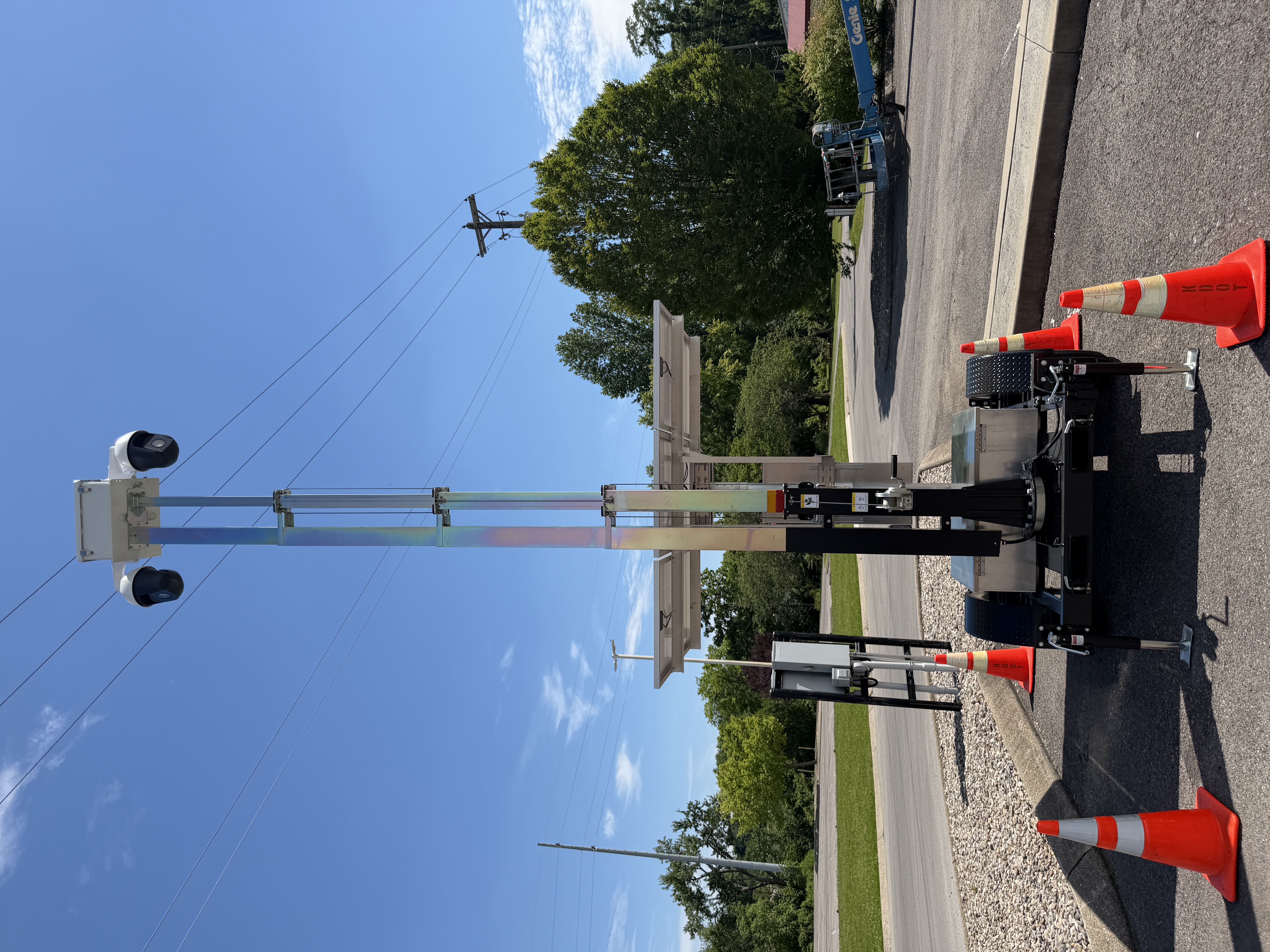 NWC mobile security surveillance trailer